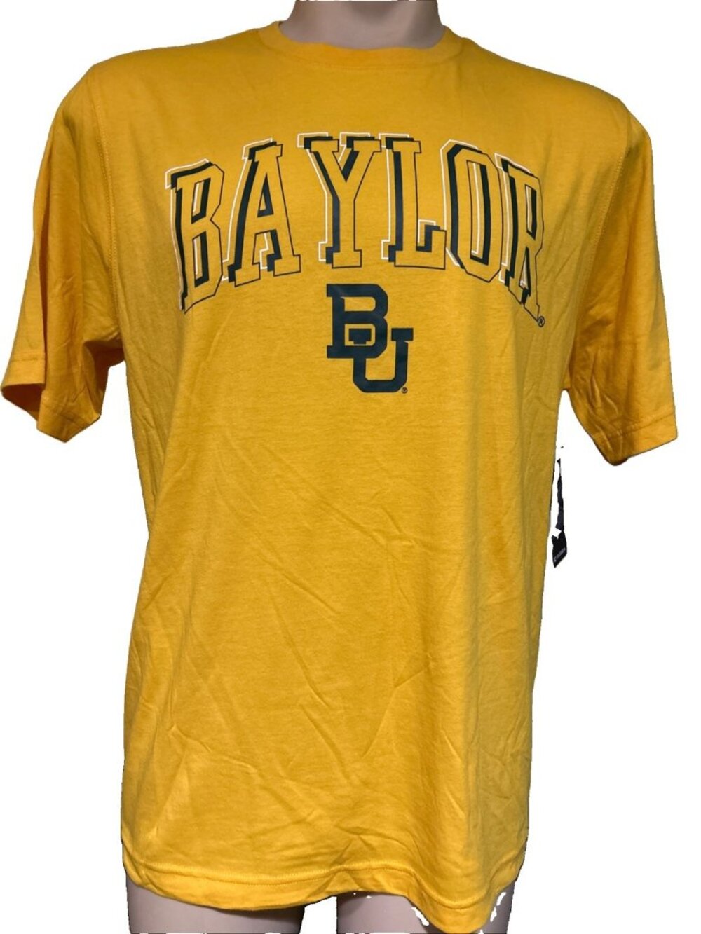 NEW Baylor BU Bears Colosseum Athletics Yellow SS Crew Neck Tee T-Shirt Men's L